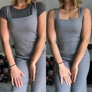 Cropped leg jumpsuit